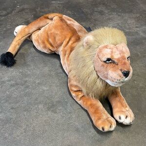 Vintage Lion Best Made Toys Limited Jumbo Plush Realistic Stuffed Animal 38”